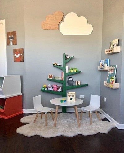 Green babyletto Spruce Tree Bookcase Green babyletto Spruce Tree Bookcase