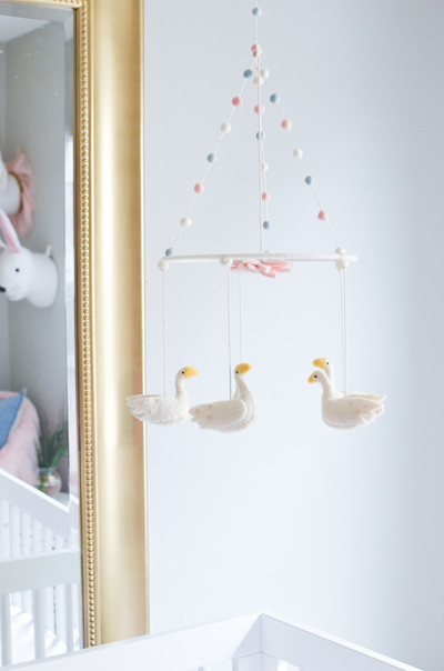 swan nursery mobile