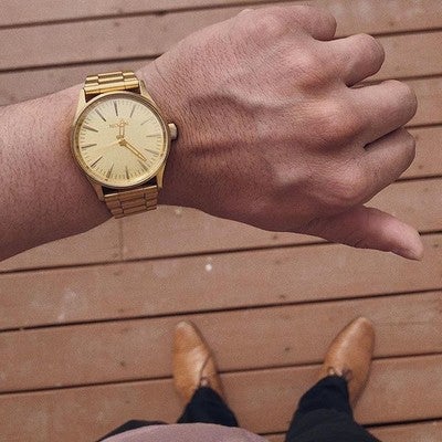 Sentry Stainless Steel Watch | All Gold / Black | Men's