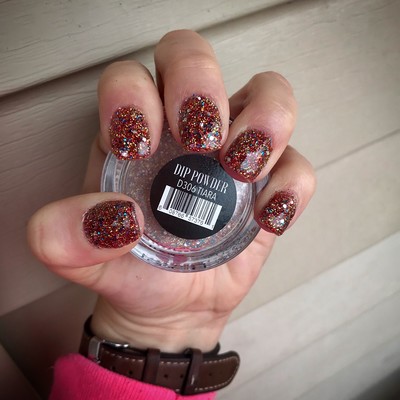 dip powder on press on nails