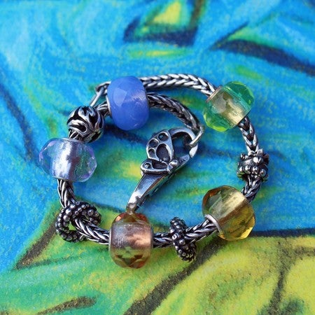 trollbeads3点 プリズム3色セット　ターコイズ　イエロー　ライム系 trollbeads3点 プリズム3色セット ターコイズ イエロー ライム系