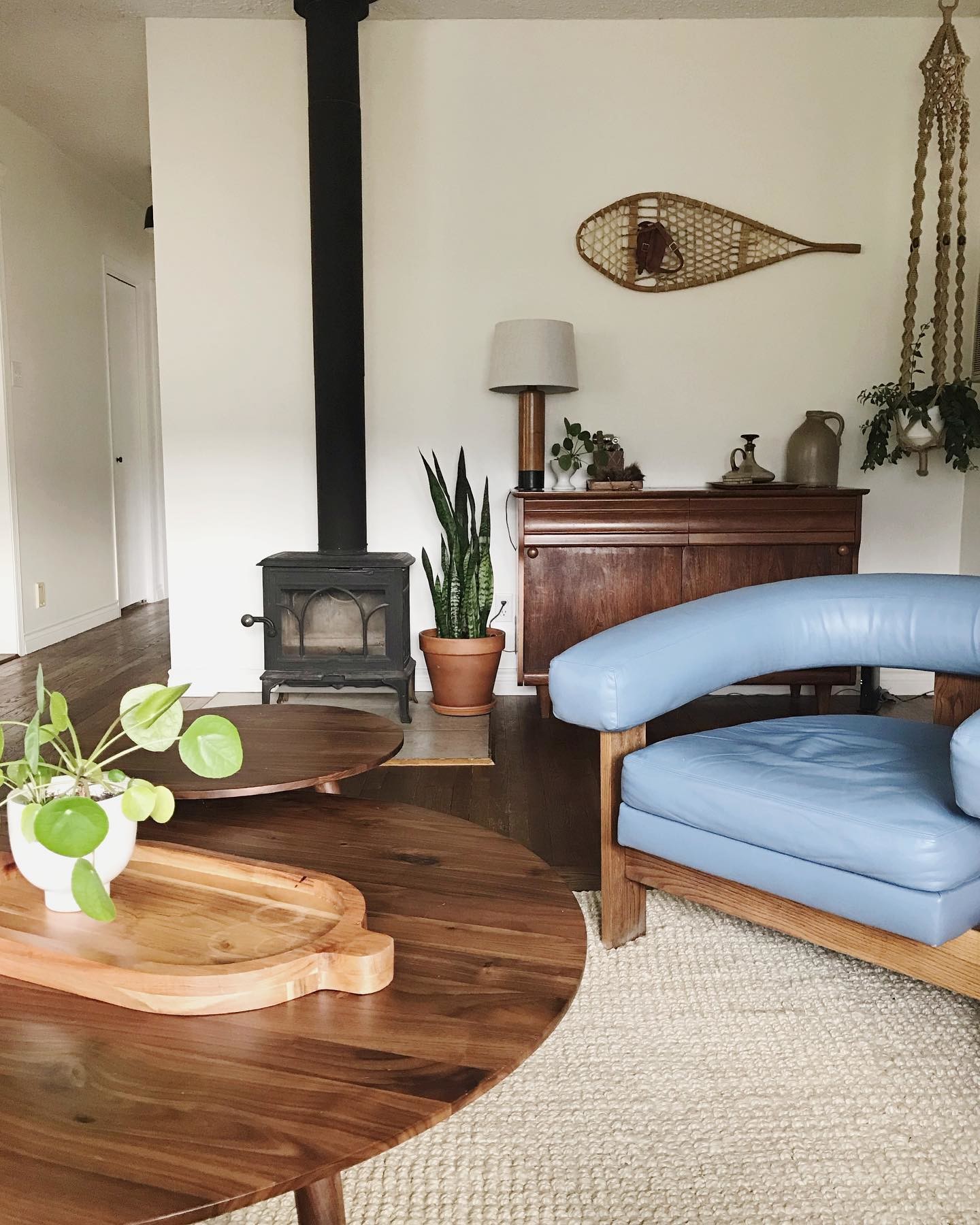Amoeba White Oak Round Coffee Table | Article