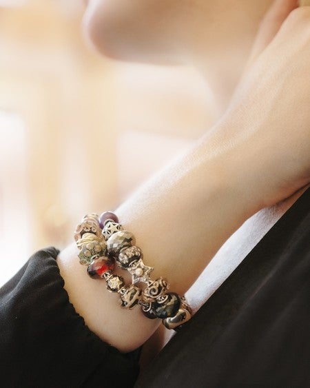 mixビーズ　スターズ　trollbeads  18金　シルバー Sparkling Star Bead – Trollbeads
