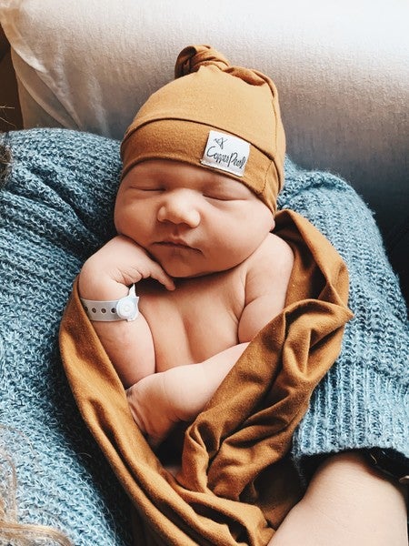copper pearl camel swaddle