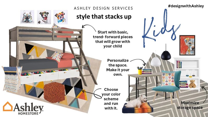 Bom Pastorオーダーメイド Lettner Twin Bunk Bed with Ladder | Ashley