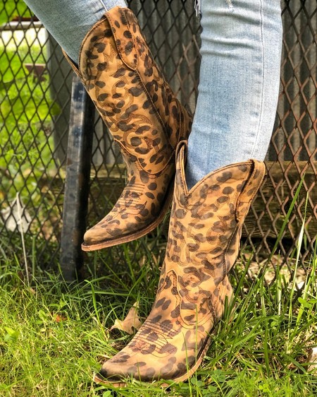 cheetah western boots