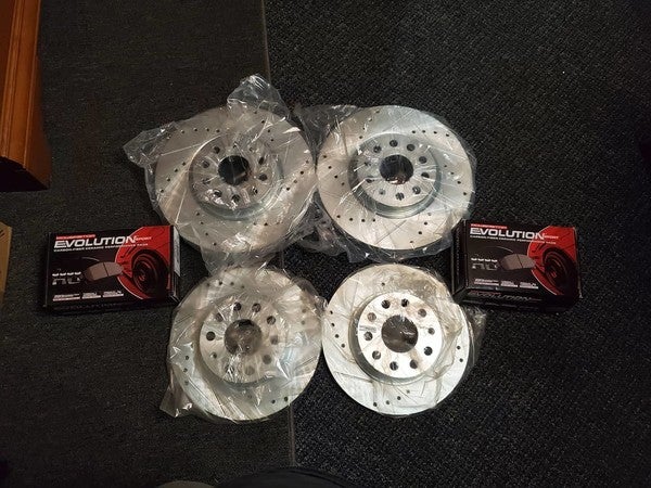 Power Stop KC8062A Rear Z23/ Evolution/ Sport Brake Upgrade Kit with Powder Coated Calipers