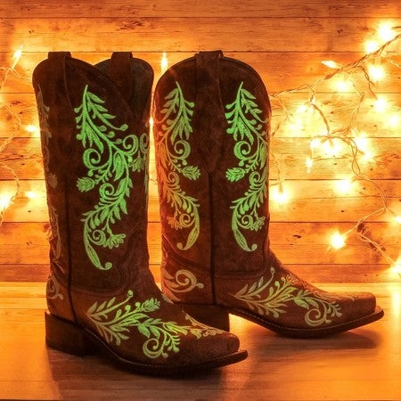 glow in the dark cowboy boots