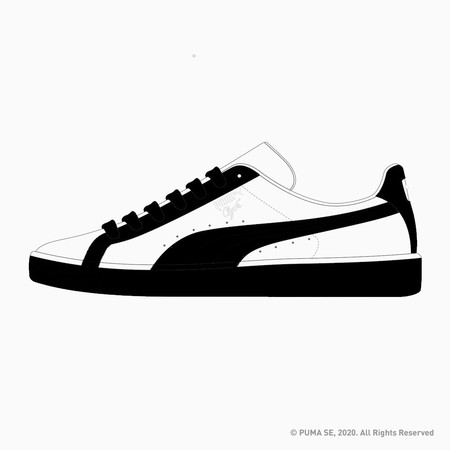 puma suede illustration