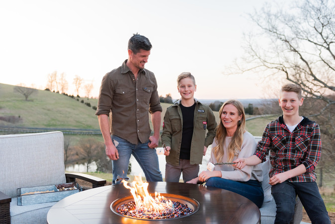 Paradise Trail Outdoor Fire Pit Table | Ashley
