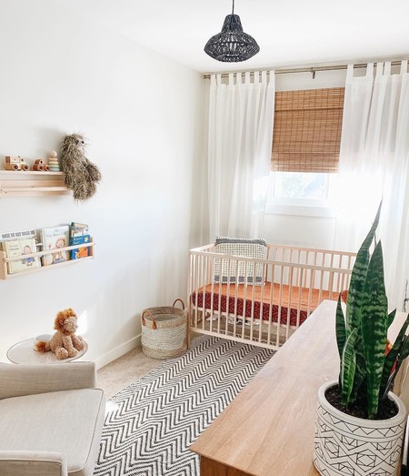 rust colored crib sheet