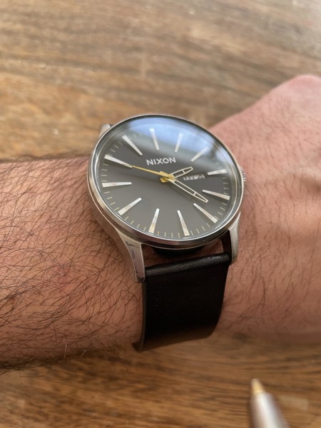 23mm Vegetable Tanned Leather Band | Black – Nixon US