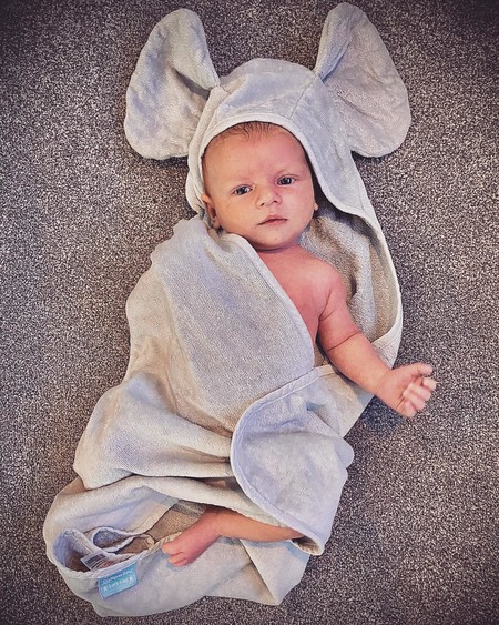 Grey Elephant Hooded Towel Jojo Maman Bebe