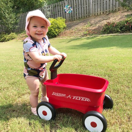 Chariot De Marche Radio Flyer 2-en-1 Avec Outils Jardinage - Pousser/Tirer - 1-4 Ans Rouge