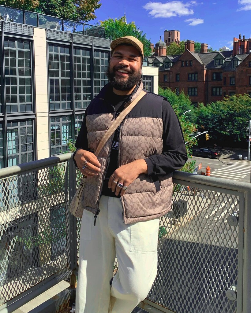 coach signature down vest