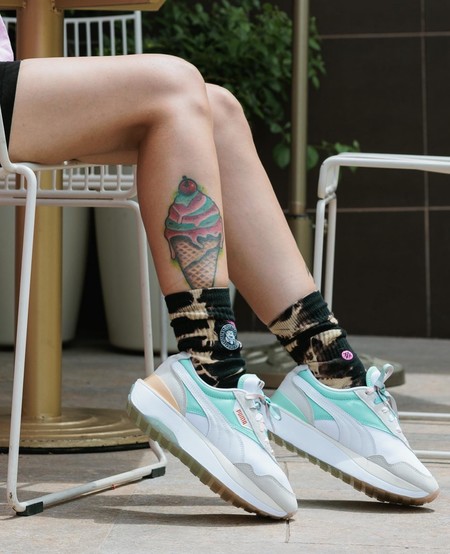 puma white eggshell blue