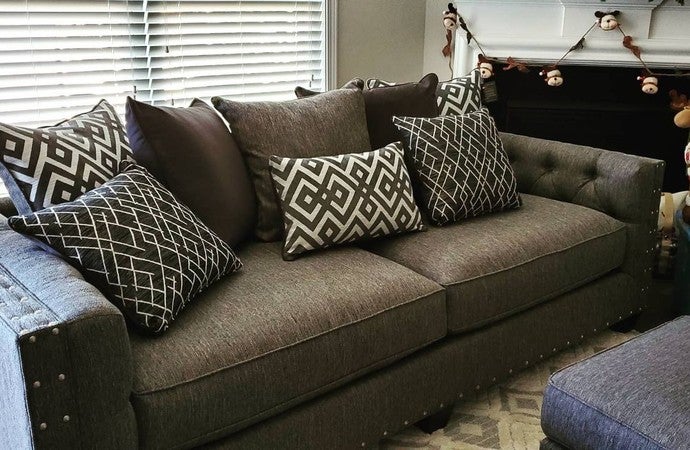 小物 HYEON ted stole / gray Amazon.com: Hydeline Elm Top Grain Leather Sofa Couch, 87