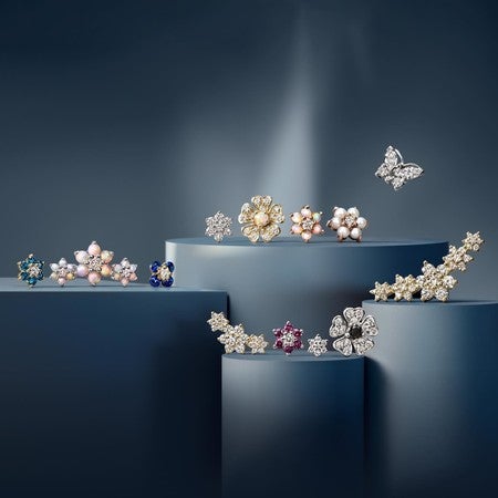 Maria Tash ダイヤモンド バタフライ ピアス Diamond Butterfly Threaded Stud Earring | MARIA TASH