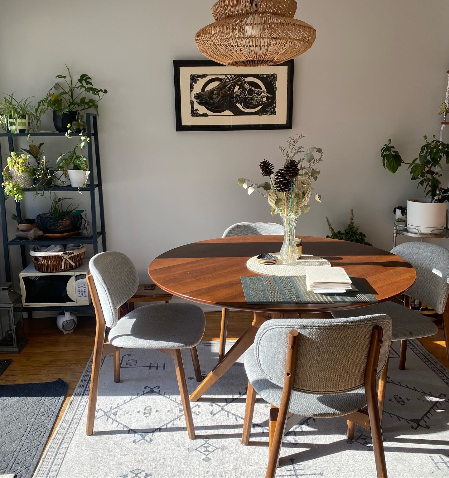 Conan Round Walnut Dining Table for 4 | Article