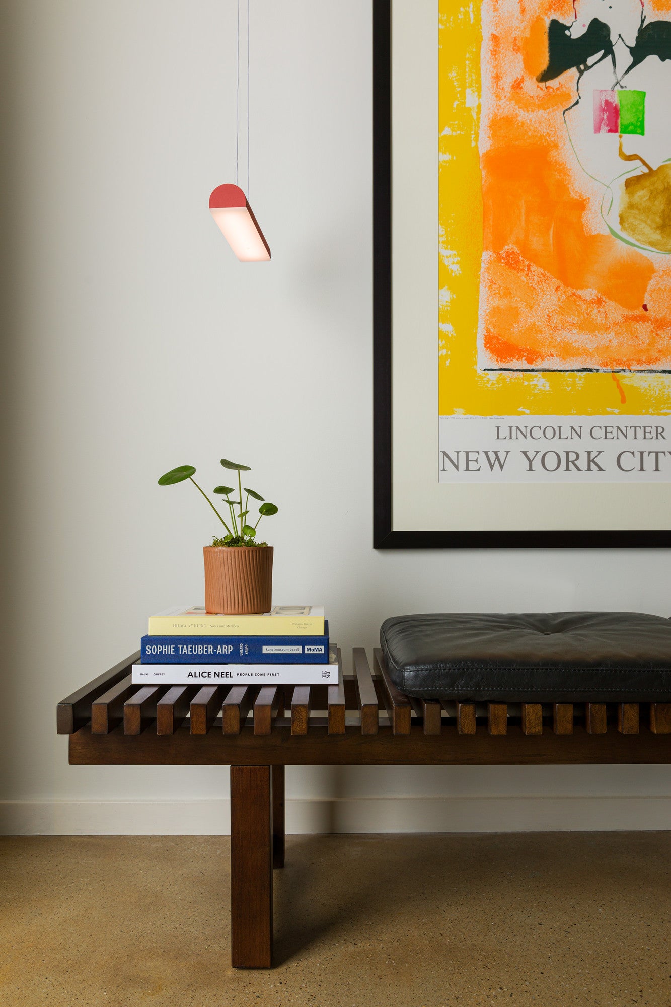 Walnut Wood Bench w/ Charme Tan Leather Cushions | Ripa | Article