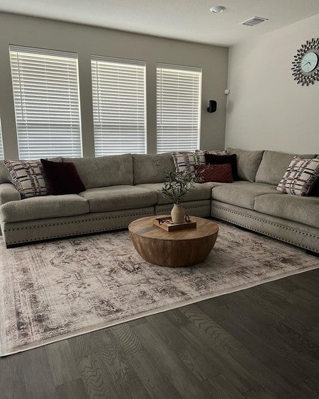 Cindy Crawford Tribeca Loft 5 Pc Beige Chenille Fabric