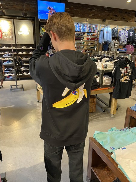 CHAMPION Classic Banana Mens Hoodie - BLACK | Tillys