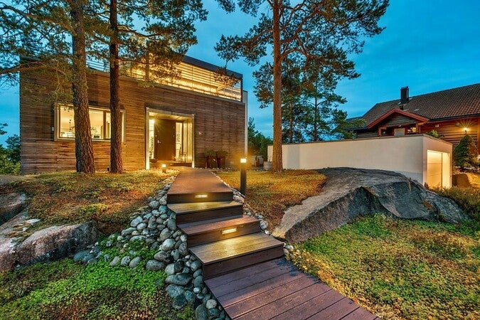 image by pckjolberg containing house, home, stair, modern, house exterior