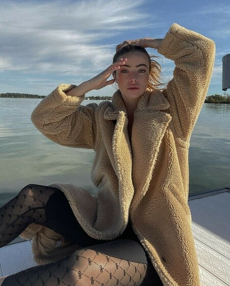 Oversized Sherpa Trench - Camel | ALO