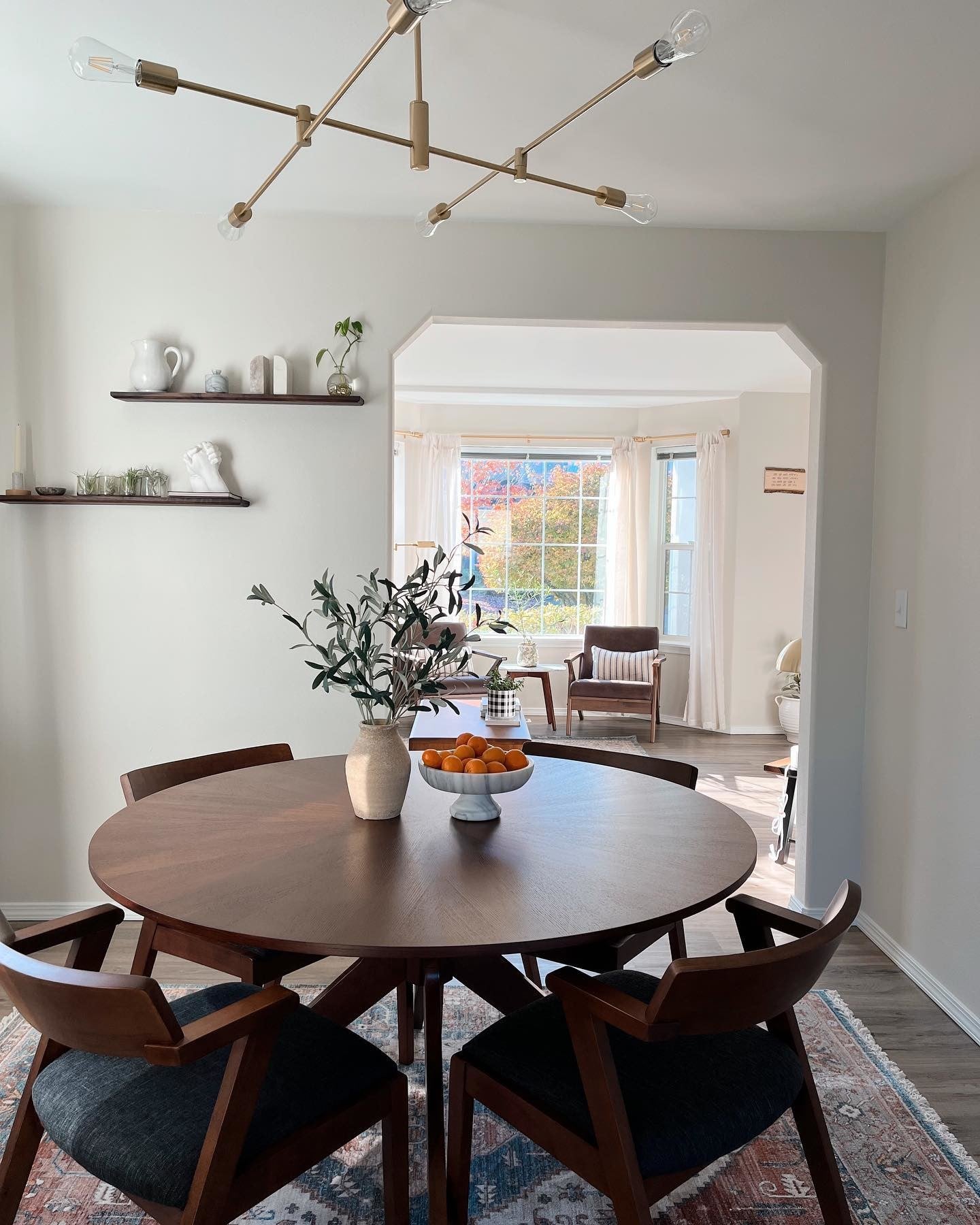 Conan Round Walnut Dining Table for 4 | Article