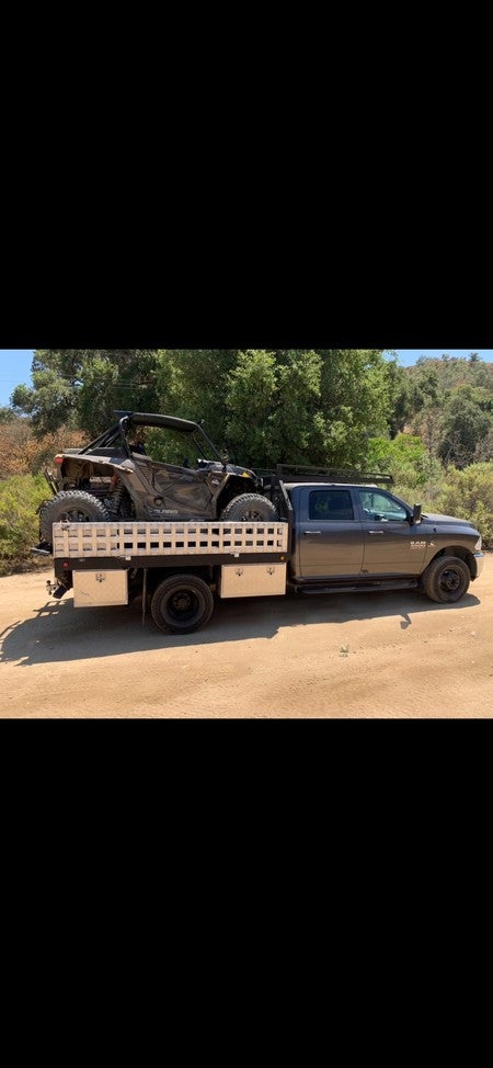 Hook Plate Hybrid End Aluminum Car Trailer Ramps, Knife Foot