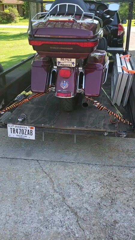 4' Wide Big Boy EZ Rizer Aluminum Tri-Fold Motorcycle Ramp