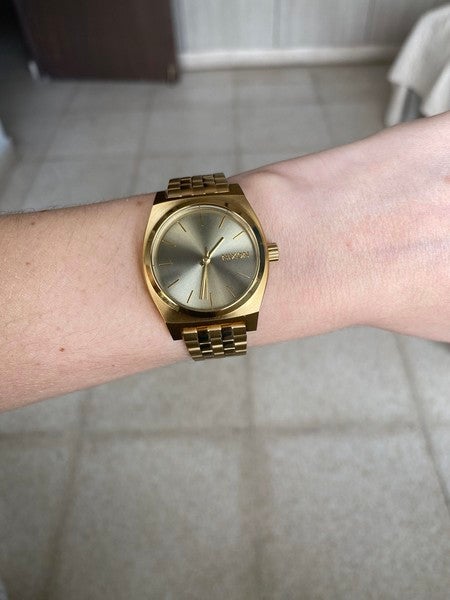 NIXON TIME TELLER ACETATE ホワイトグラニット/ゴールド NIXON ニクソン腕時計 THE TIME TELLER ACETATE WHITE GRANITE/GOLD