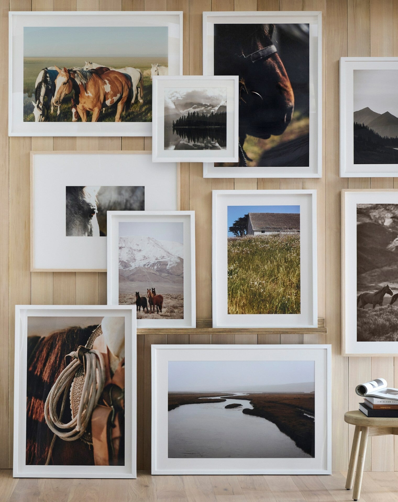 image by Pottery Barn containing Brown, Photograph, Wood, Picture frame, Art