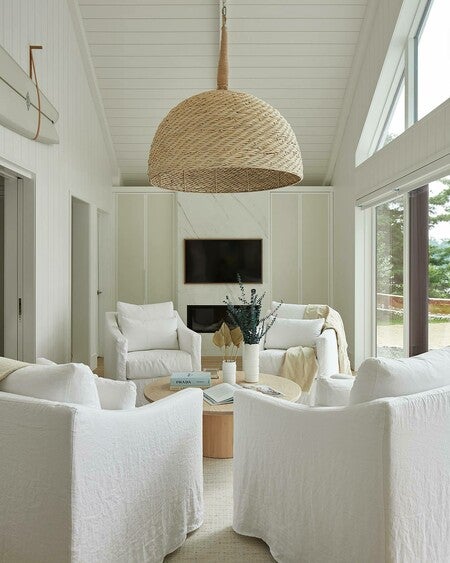 Kirk Nix Collection. Oversized pendant with hand-woven wicker in a