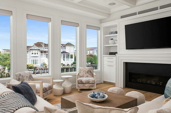 Chelsea Outdoor Side Table Tall White | PALECEK