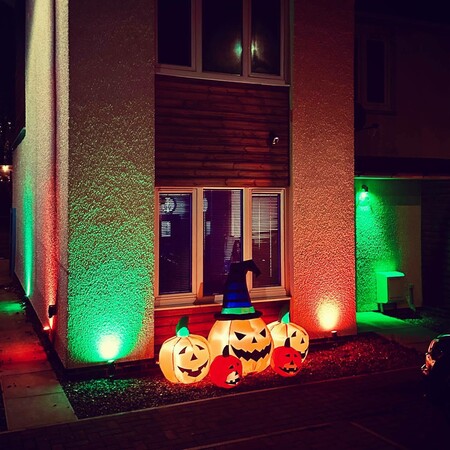image by barrymcginlay containing light, pumpkin, house, decorate, halloween