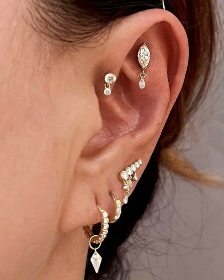 国内発| MARIA TASH Diamond Princess シングルピアス 8mm ta-