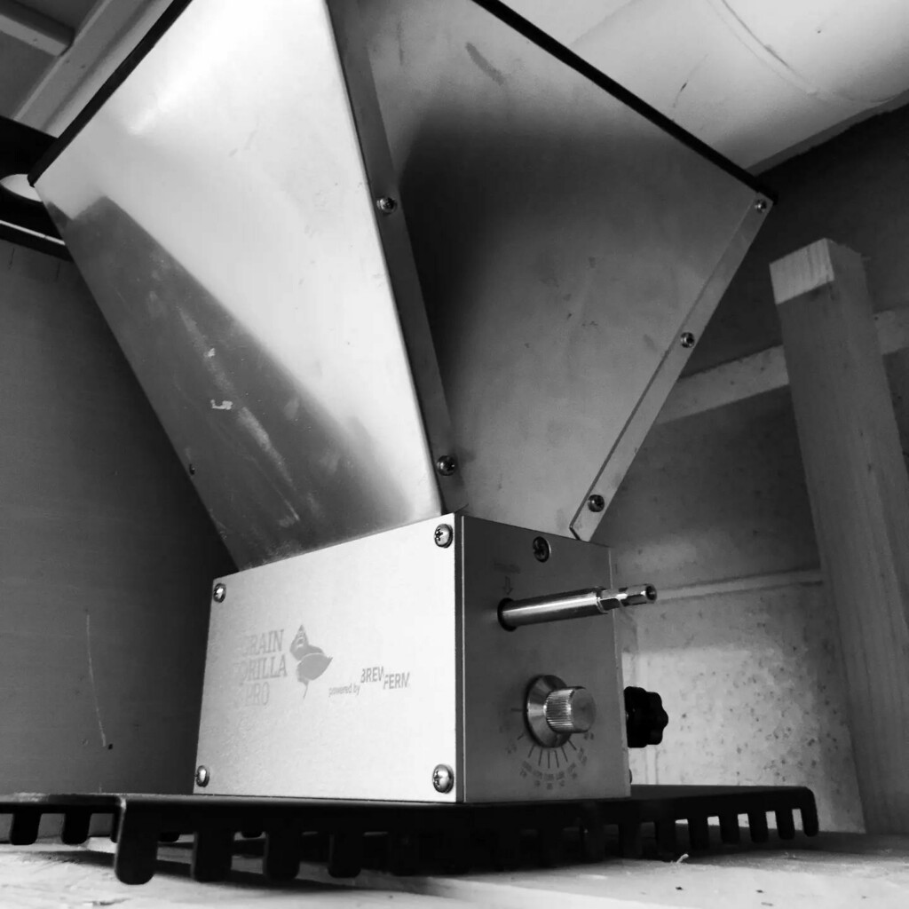 Moulin à Malt Grain Gorilla – Réglable Inox, Haute Capacité Pour Brassage Maison