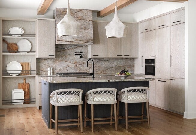 Hand-woven lampakanay rope wrapped over a metal frame in a white