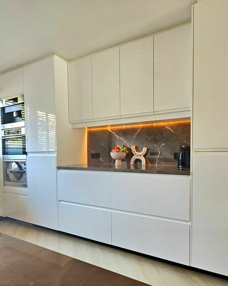 image by wonenmetkleur containing kitchen, white, modern, closet, cabinet