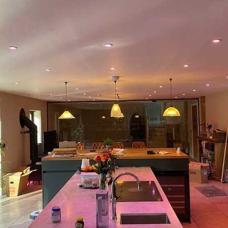 image by brightechconstruction containing kitchen, kitchen island, sink, faucet, modern