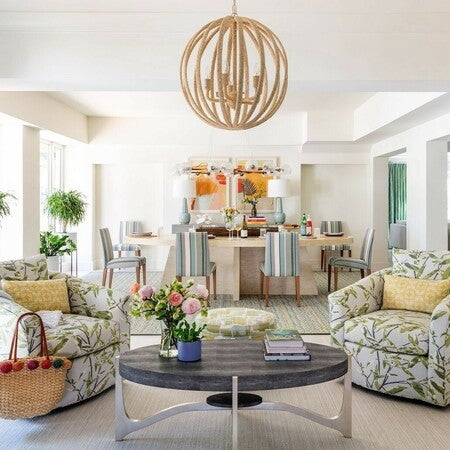 Classic metal chandelier silhouette fully covered with tiny