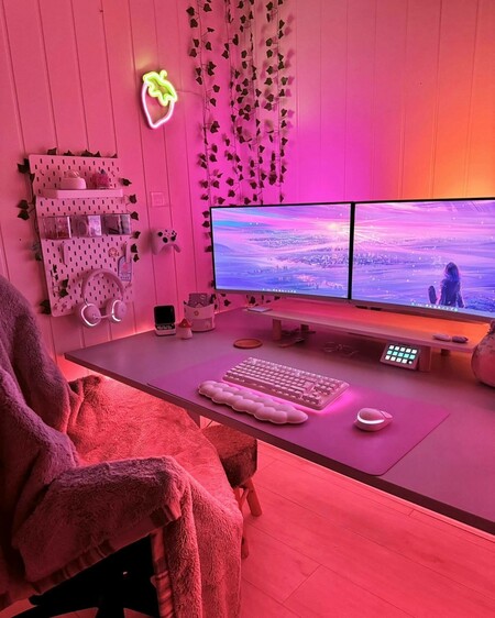 image by kiiwic containing table, room, monitor, computer, computer desk