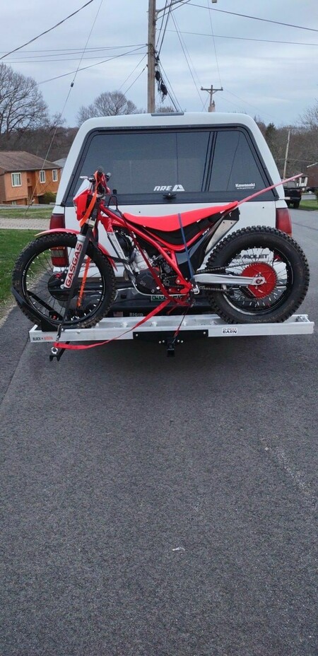 Black Widow Dirt Bike Carrier - 400LB Capacity With Wheel Chock