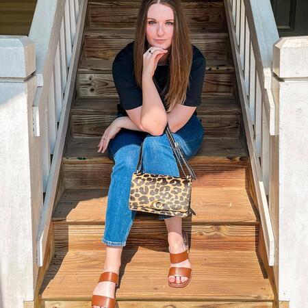 COACH® | Bandit Shoulder Bag In Haircalf With Leopard Print
