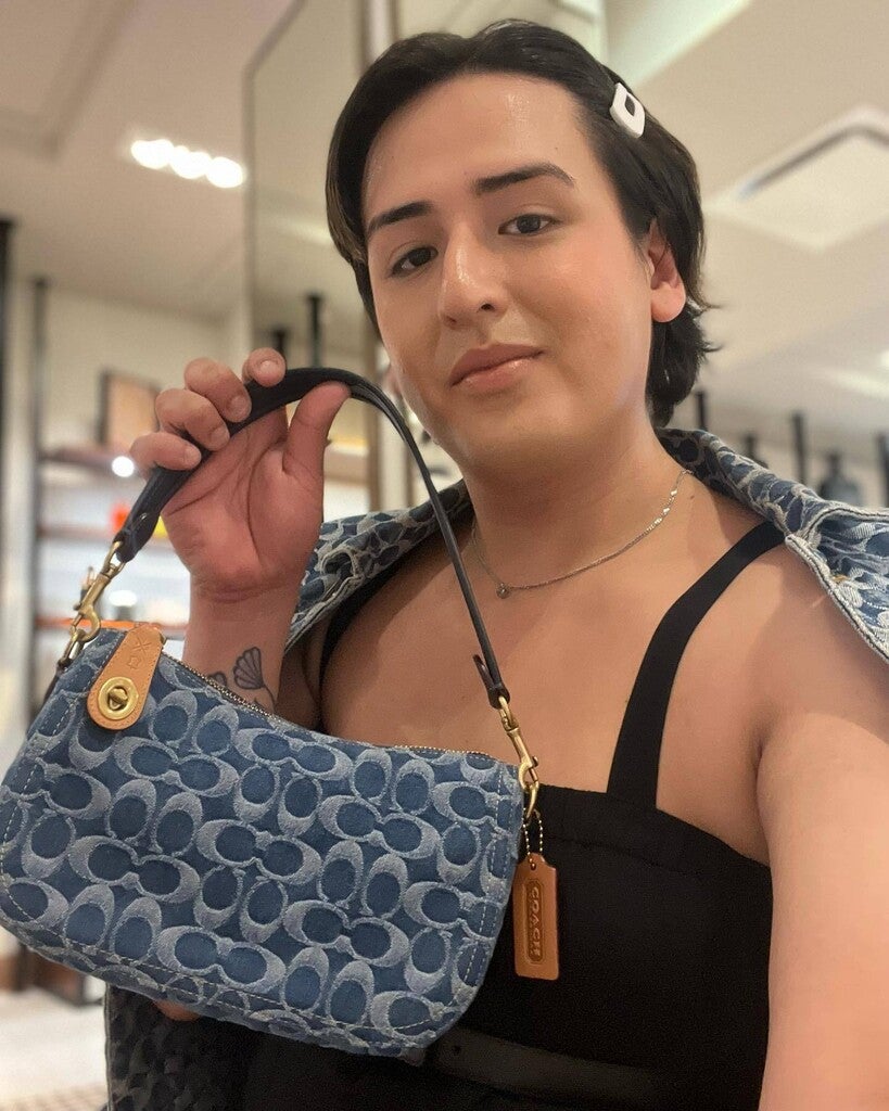 COACH® | Swinger Bag In Signature Denim