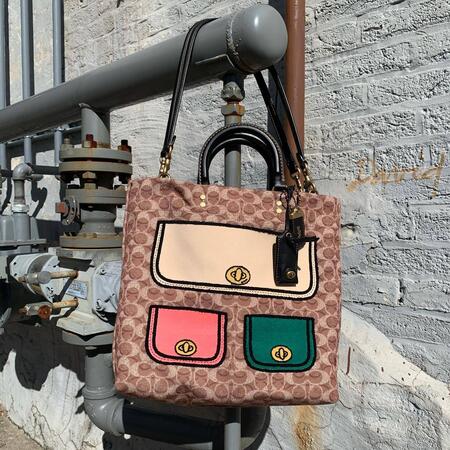 COACH® | Rogue Tote In Recycled Signature Canvas With Trompe L 