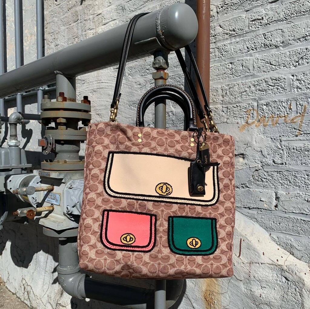 Rogue Tote In Recycled Signature Canvas With Trompe L