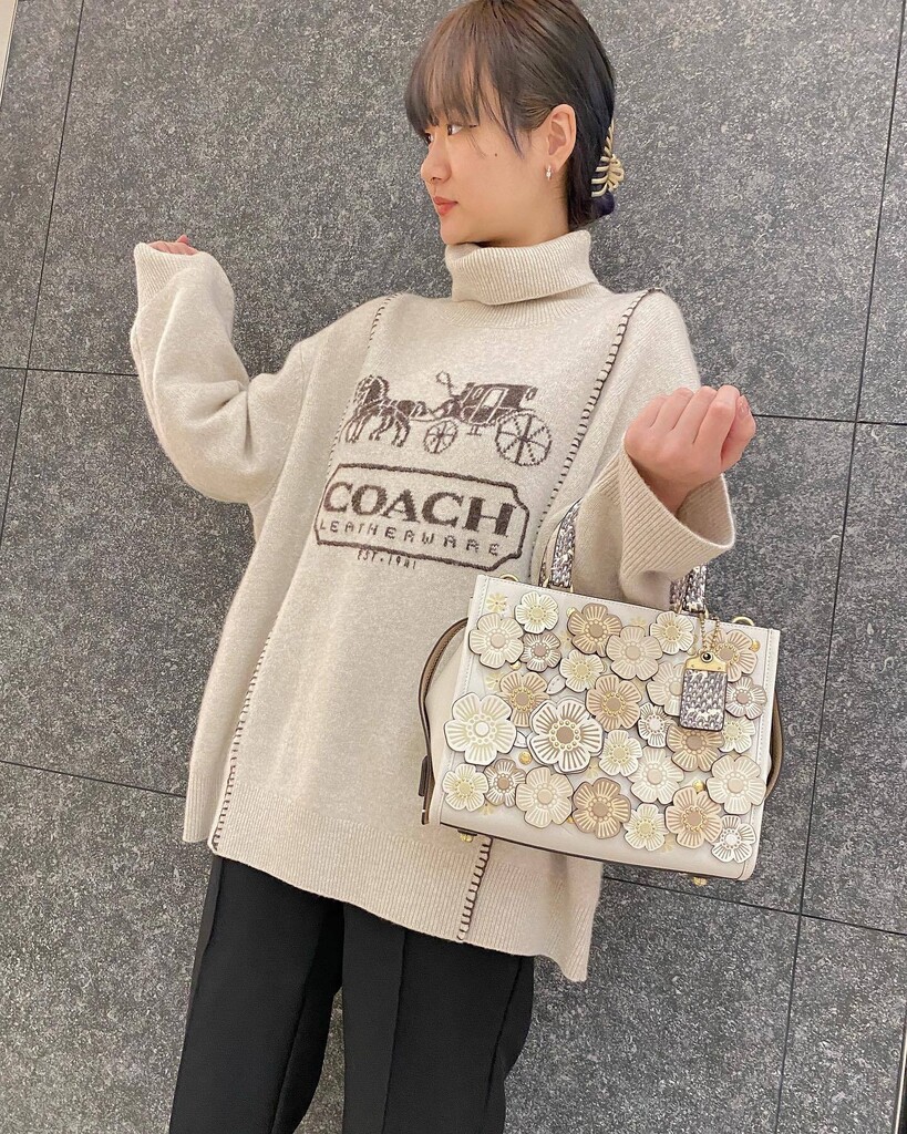 COACH® | Rogue Bag 25 In Colorblock With Tea Rose And Snakeskin Detail