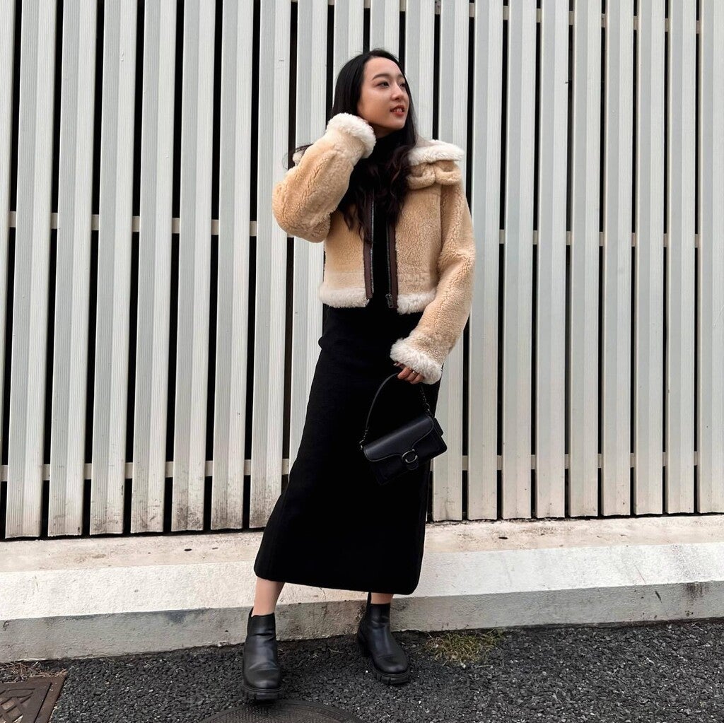 COACH® Outlet | All Over Shearling Shrunken Aviator